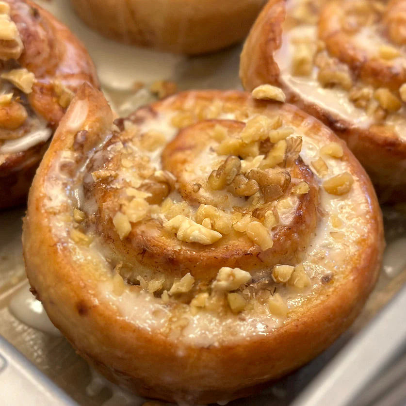 Banana Walnut * Cinnamon Rolls