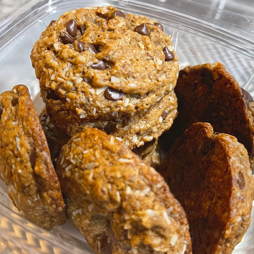Vegan & Gluten Free * Oatmeal Chocolate Chip Cookies - (8 pk)