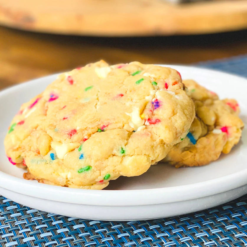 White Chocolate Birthday Cake Cookie - Large